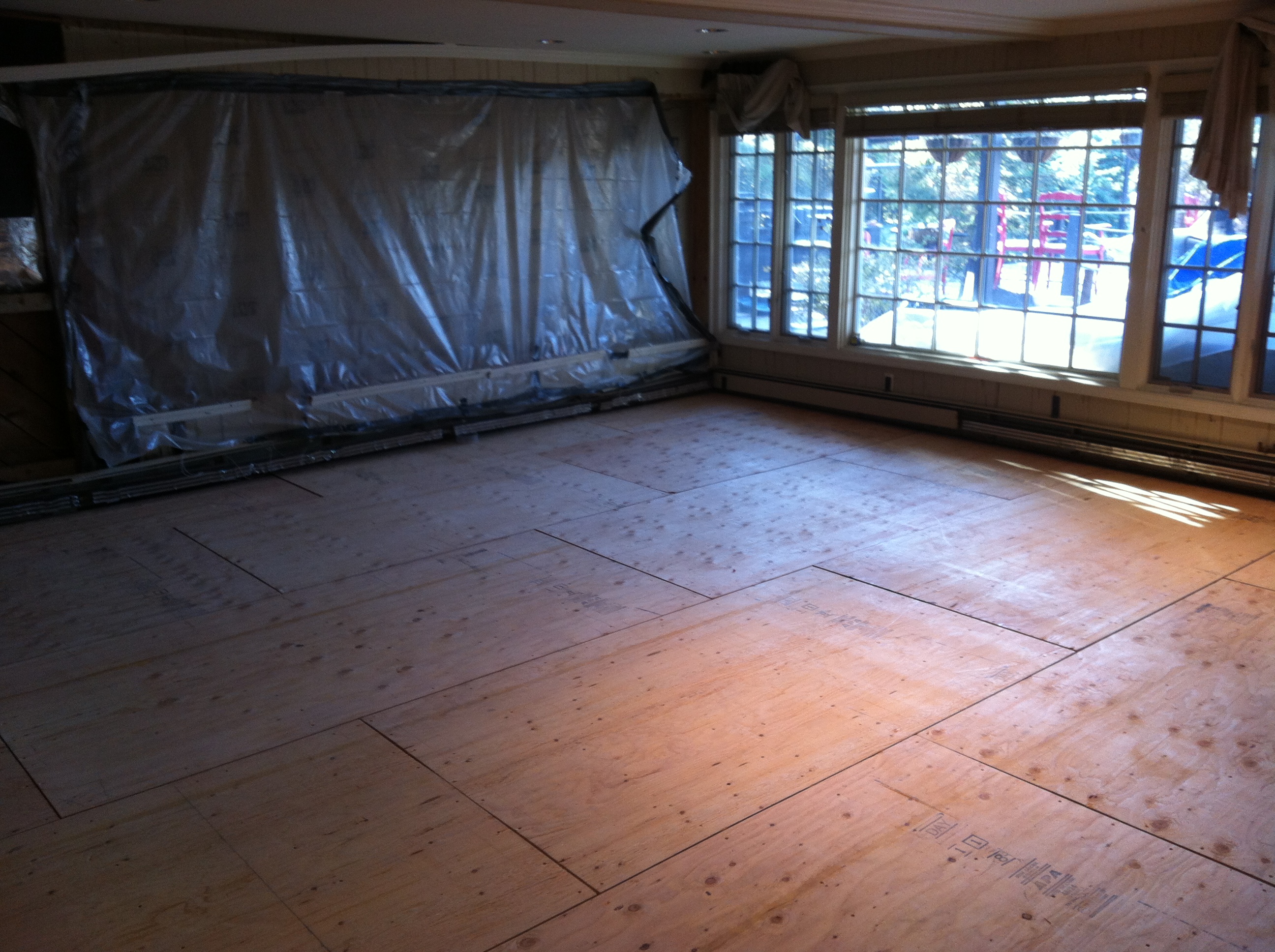 flooring Tiling over old 2x6 tongue and groove subfloor. Underlayment? Levelling? Home